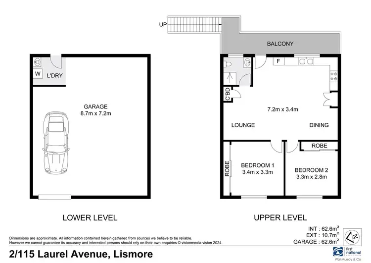 Floorplan of Homely unit listing, 2/115 Laurel Avenue, Lismore NSW 2480