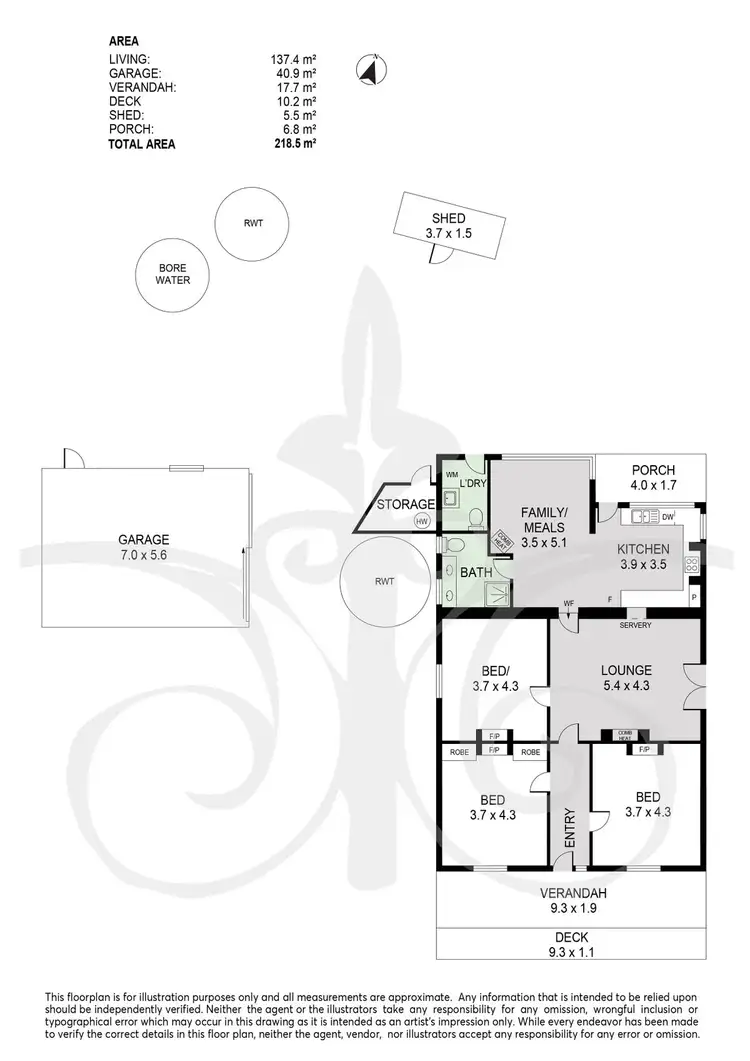Floorplan of Homely house listing, 45A Pound Road, Marble Hill SA 5137