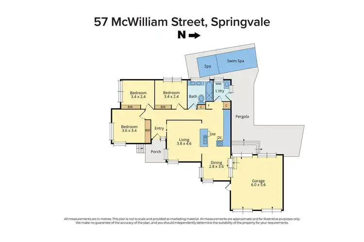 Floorplan of Homely house listing, 57 McWilliam Street, Springvale VIC 3171