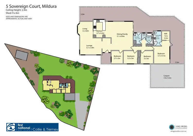Floorplan of Homely house listing, 5 Sovereign Court, Mildura VIC 3500