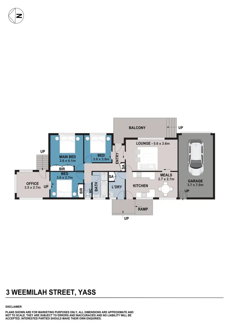 Floorplan of Homely house listing, 3 Weemilah Street, Yass NSW 2582