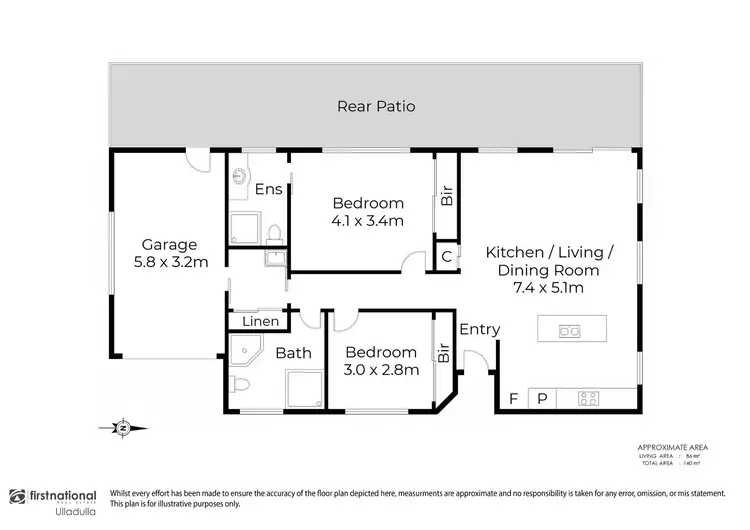 Floorplan of Homely unit listing, 2/19 Augusta Place, Mollymook Beach NSW 2539