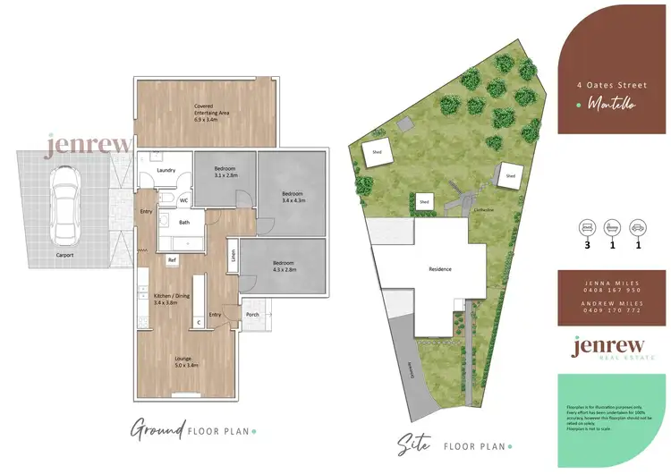 Floorplan of Homely house listing, 4 Oates Street, Montello TAS 7320