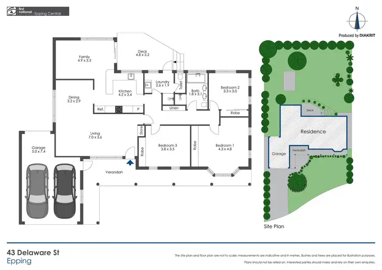 Floorplan of Homely house listing, 43 Delaware Street, Epping NSW 2121