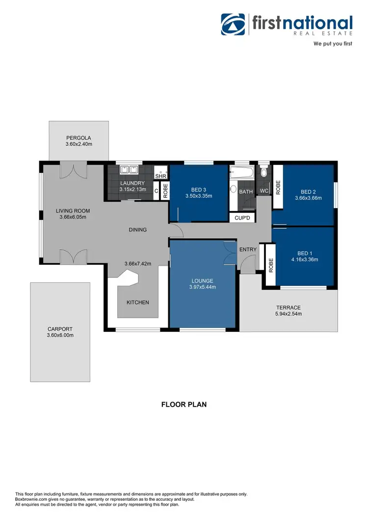 Floorplan of Homely rural property listing, 18 Curragh Moor Road, Carisbrook VIC 3464