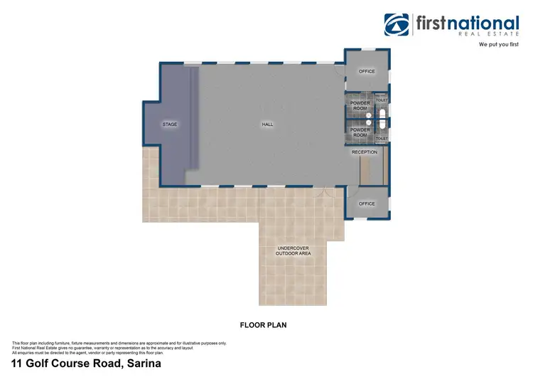Floorplan of Homely studio listing, 11 Golf Course Road, Sarina QLD 4737