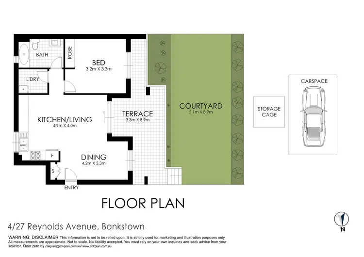 Floorplan of Homely unit listing, 4/27 Reynolds Avenue, Bankstown NSW 2200