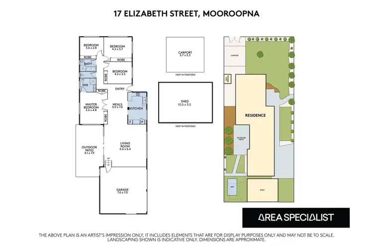 Floorplan of Homely house listing, 17 Elizabeth Street, Mooroopna VIC 3629