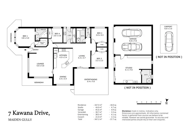 Floorplan of Homely house listing, 7 Kawana Drive, Maiden Gully VIC 3551