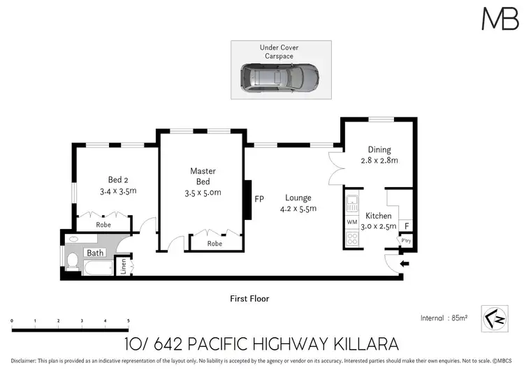 Floorplan of Homely apartment listing, 10/642 Pacific Highway, Killara NSW 2071