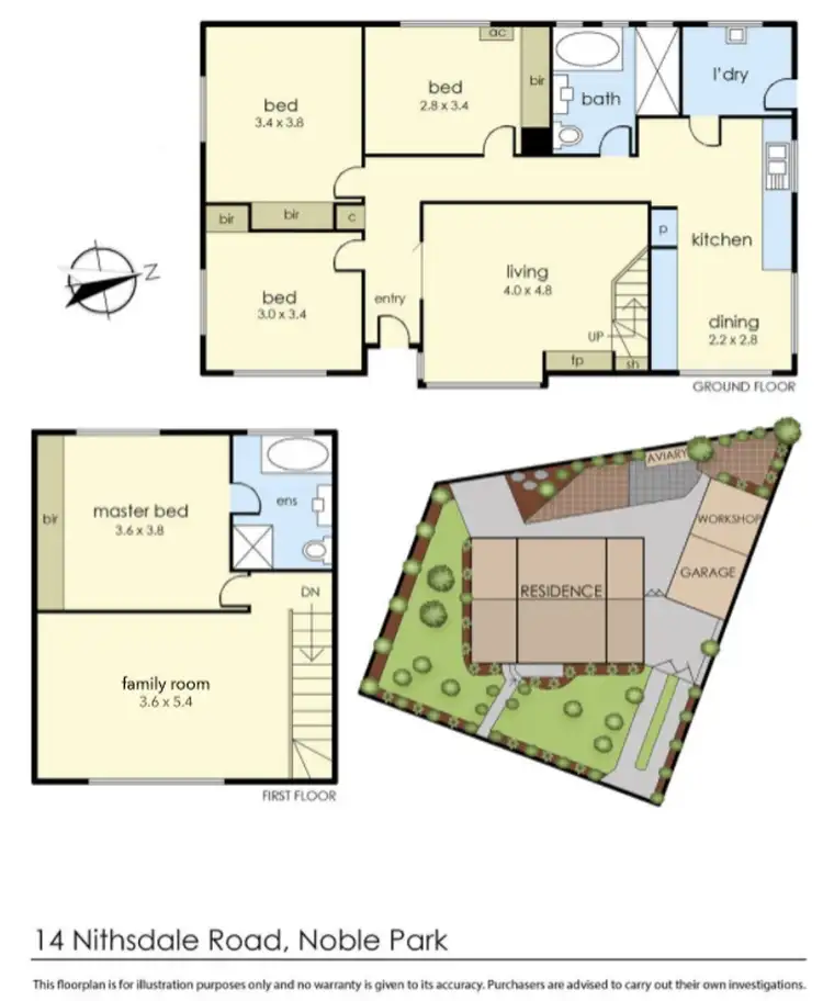 Floorplan of Homely house listing, 14 Nithsdale Road, Noble Park VIC 3174