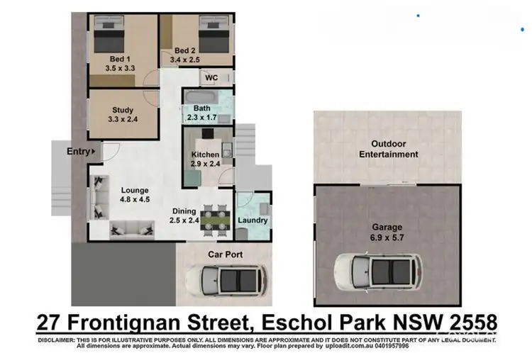 Floorplan of Homely house listing, 27 Frontignan Street, Eschol Park NSW 2558
