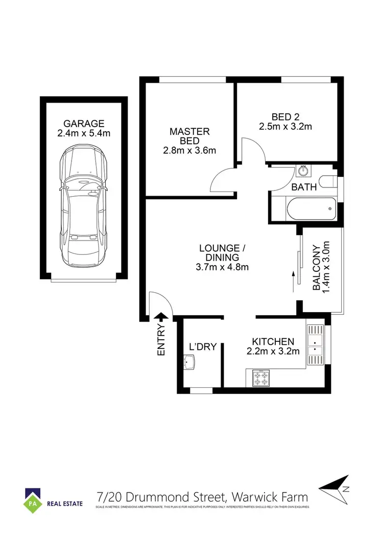 Floorplan of Homely unit listing, 7/20 Drummond Street, Warwick Farm NSW 2170