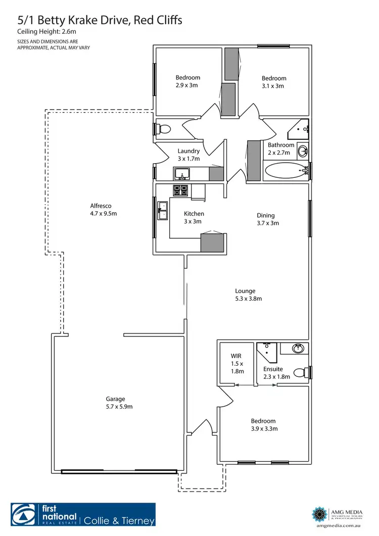 Floorplan of Homely house listing, 5/1 Betty Krake Drive, Red Cliffs VIC 3496