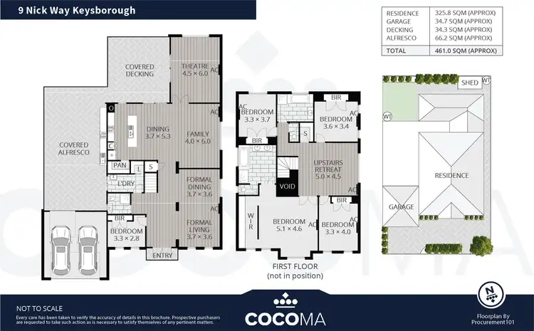 Floorplan of Homely house listing, 9 Nick Way, Keysborough VIC 3173