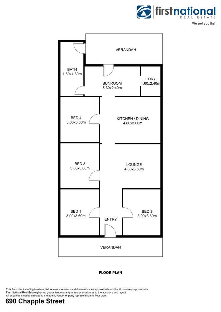 Floorplan of Homely house listing, 690 Chapple Street, Broken Hill NSW 2880