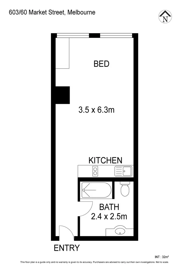 Floorplan of Homely apartment listing, 603/60 Market Street, Melbourne VIC 3000