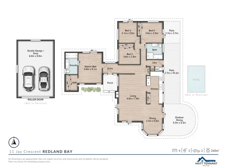 Floorplan of Homely house listing, 11 Jay Crescent, Redland Bay QLD 4165