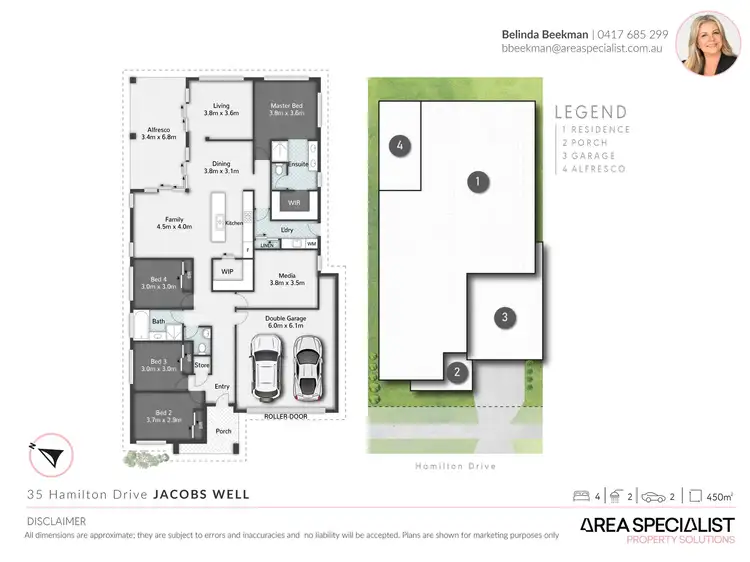 Floorplan of Homely house listing, 35 Hamilton Drive, Jacobs Well QLD 4208