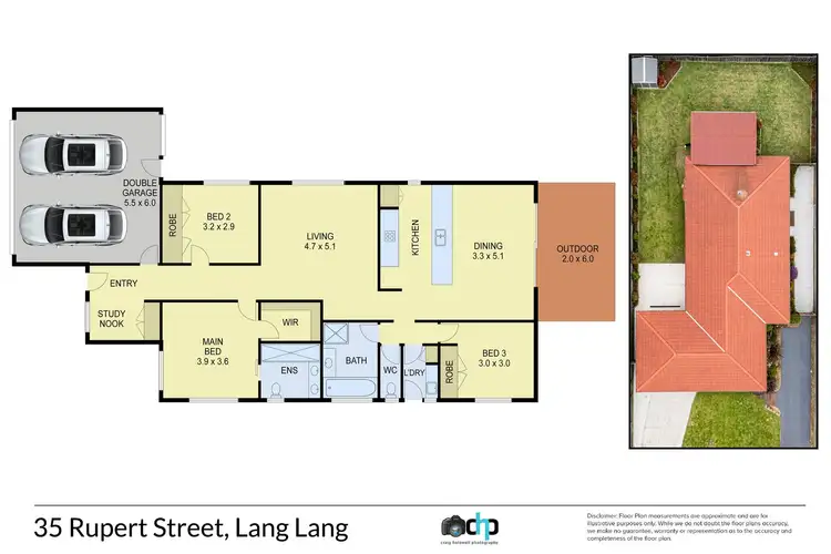 Floorplan of Homely house listing, 35 Rupert Street, Lang Lang VIC 3984