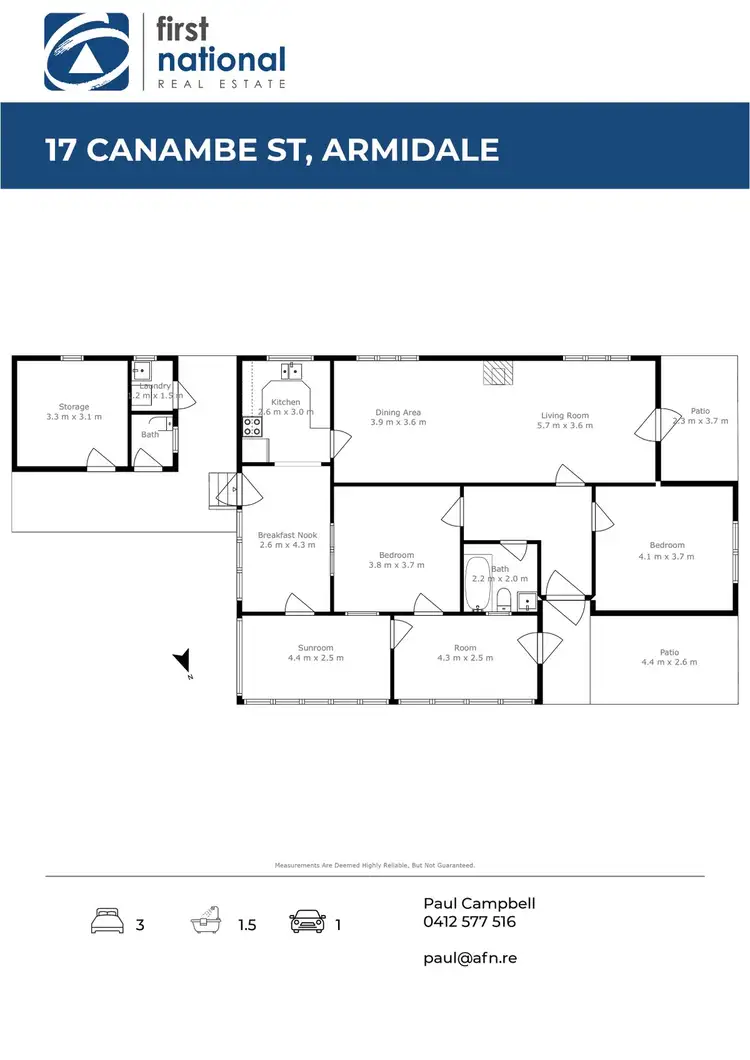 Floorplan of Homely house listing, 17 Canambe Street, Armidale NSW 2350