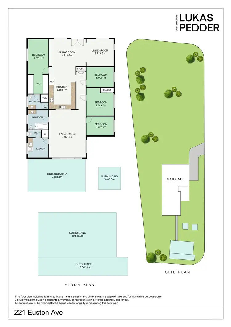 Floorplan of Homely house listing, 221 Euston Avenue, Irymple VIC 3498