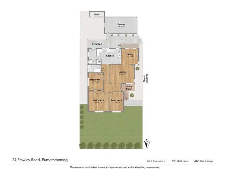 Floorplan of Homely unit listing, 24 Frawley Road, Eumemmerring VIC 3177