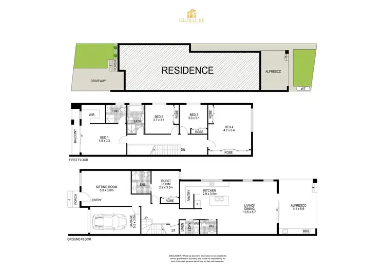 Floorplan of Homely semi-detached listing, 78A Rosina Street, Fairfield West NSW 2165