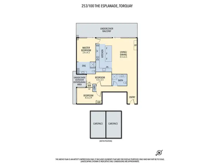 Floorplan of Homely apartment listing, 253/100 The Esplanade, Torquay VIC 3228