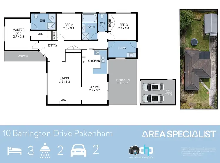 Floorplan of Homely house listing, 10 Barrington Drive, Pakenham VIC 3810