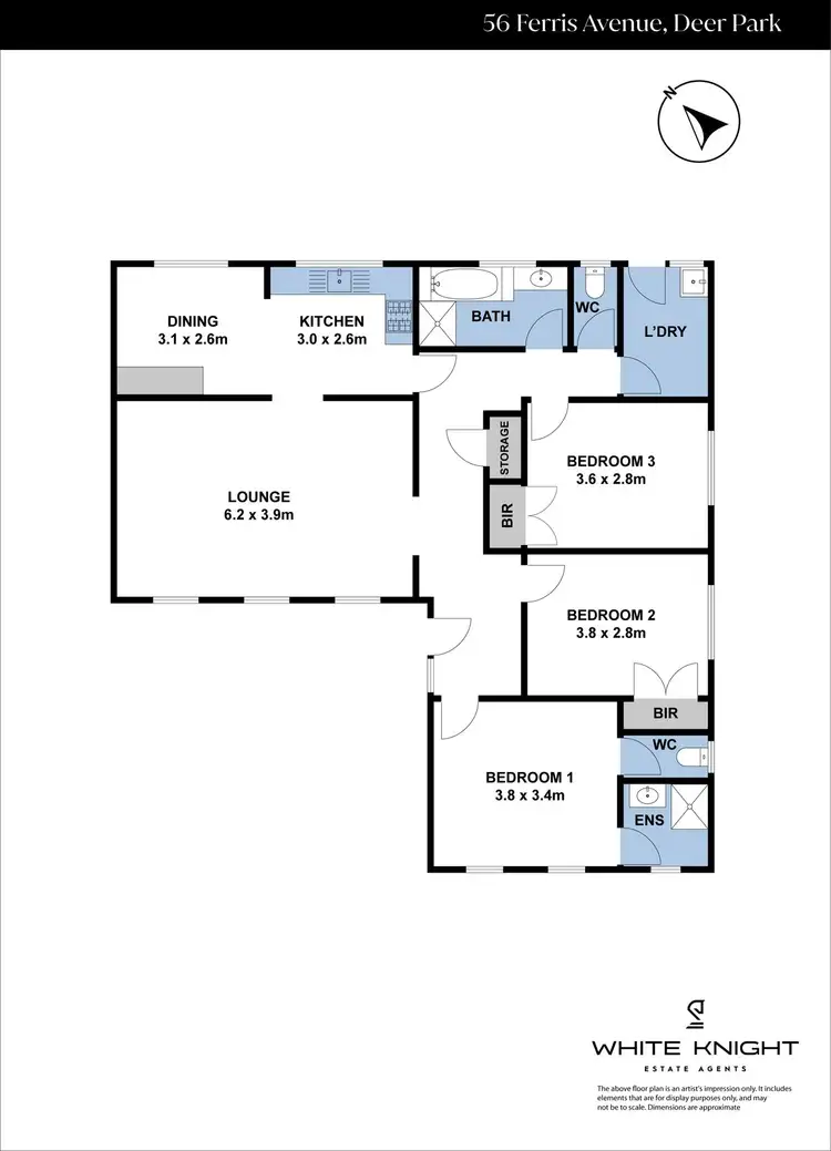 Floorplan of Homely house listing, 56 Ferris Avenue, Deer Park VIC 3023