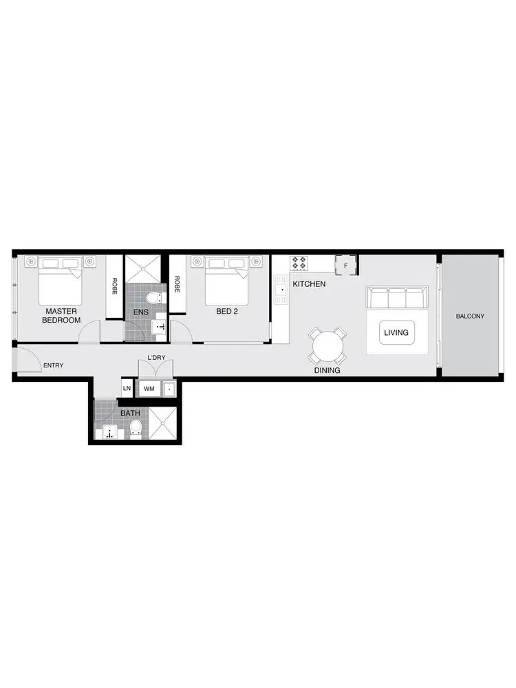 Floorplan of Homely unit listing, 104/4 Anzac Park, Campbell ACT 2612