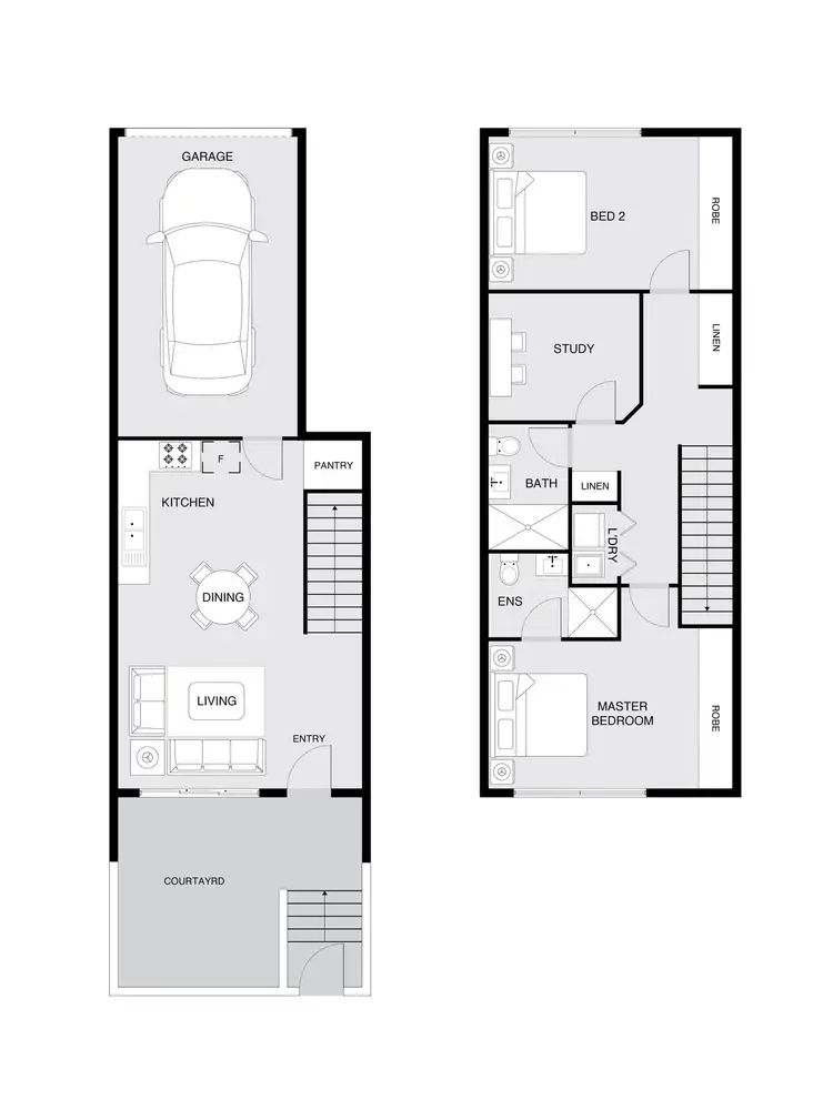 Floorplan of Homely townhouse listing, 13b Negus Crescent, Watson ACT 2602