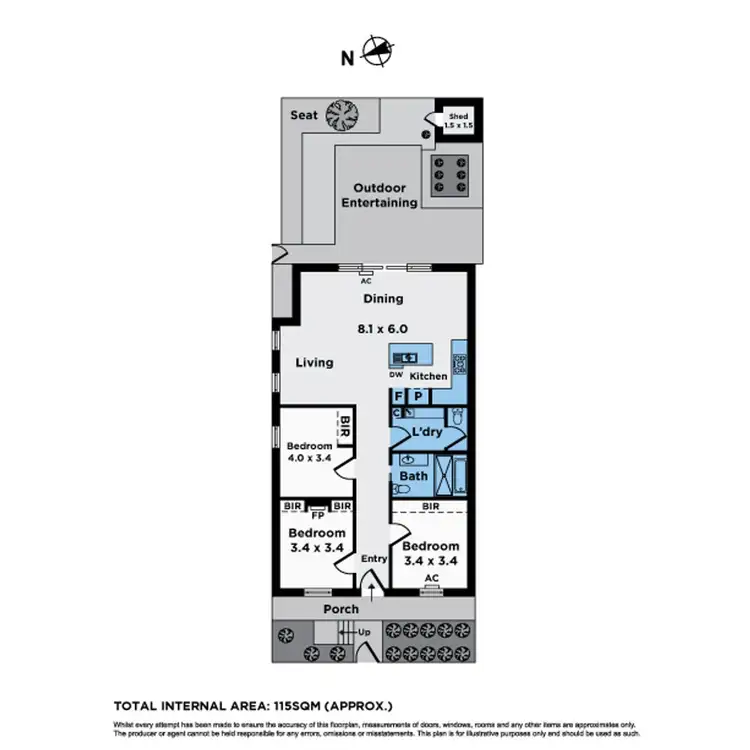 Floorplan of Homely house listing, 14 Lewis Street, Flemington VIC 3031