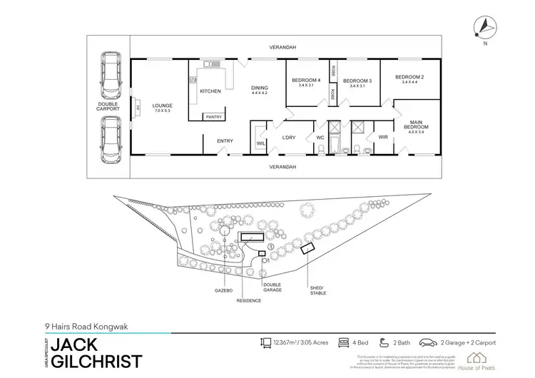 Floorplan of Homely rural property listing, 9 Hairs Road, Kongwak VIC 3951