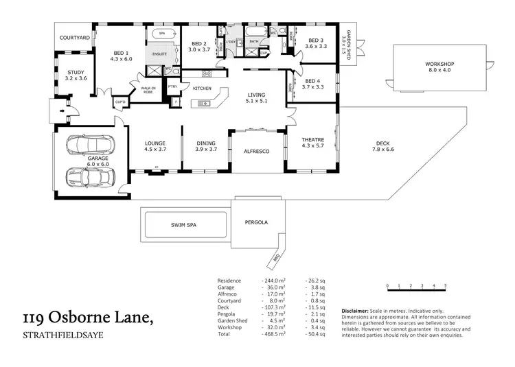 Floorplan of Homely house listing, 119 Osborne Lane, Strathfieldsaye VIC 3551