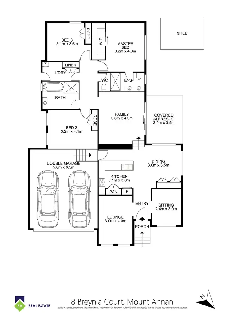 Floorplan of Homely house listing, 8 Breynia Court, Mount Annan NSW 2567