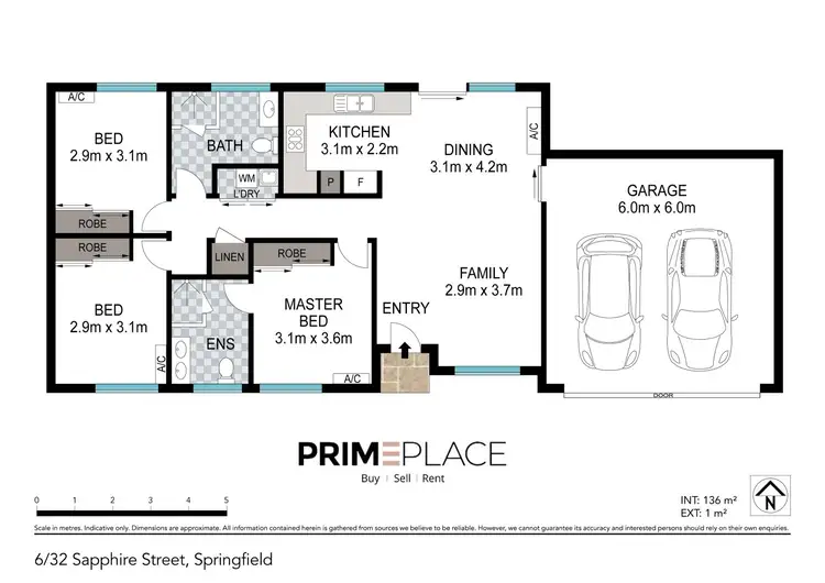 Floorplan of Homely townhouse listing, 6/32 Sapphire Street, Springfield QLD 4300