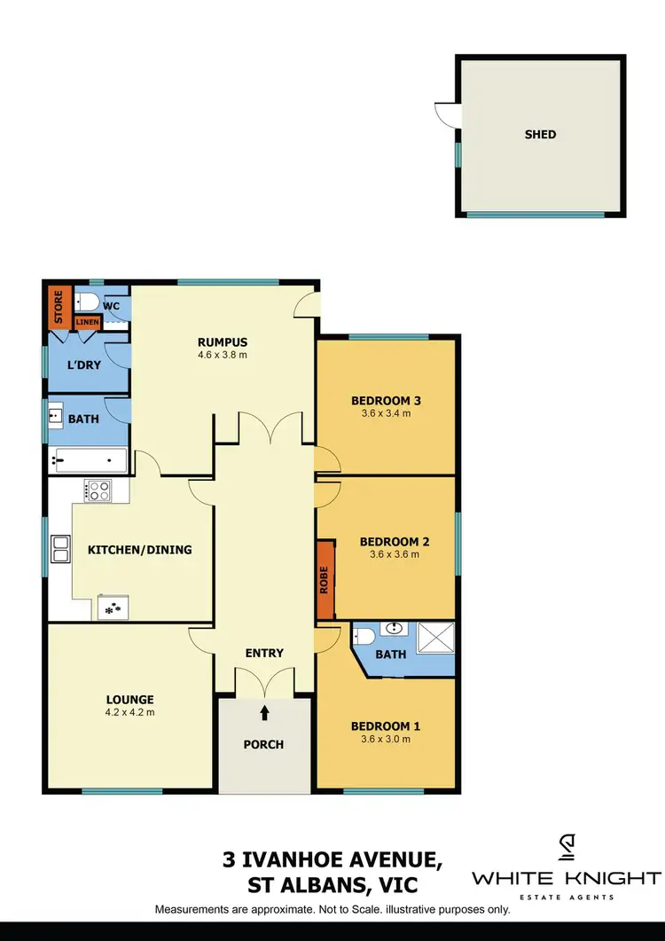 Floorplan of Homely house listing, 3 Ivanhoe Avenue, St Albans VIC 3021