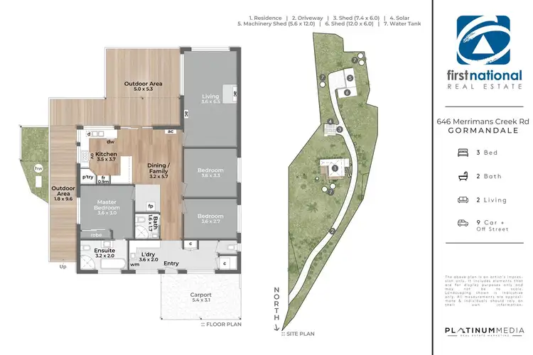 Floorplan of Homely rural property listing, 646 Merrimans Creek Road, Gormandale VIC 3873