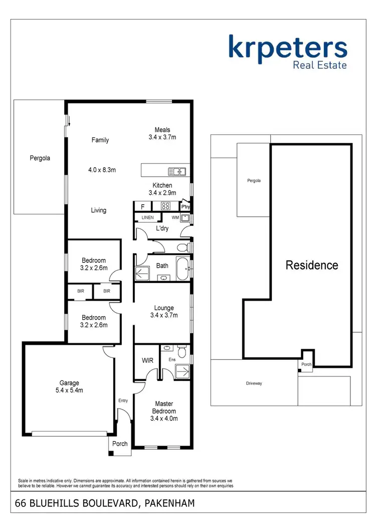 Floorplan of Homely house listing, 66 Bluehills Boulevard, Pakenham VIC 3810