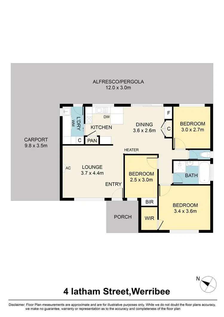 Floorplan of Homely house listing, 4 Latham Street, Werribee VIC 3030
