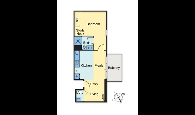 Floorplan of Homely apartment listing, 424/14-20 Nicholson Street, Coburg VIC 3058