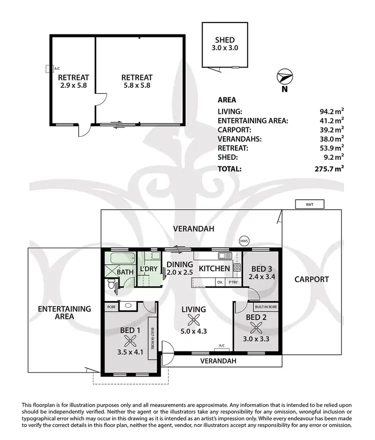 Floorplan of Homely house listing, 8 Craig Terrace, Mount Barker SA 5251