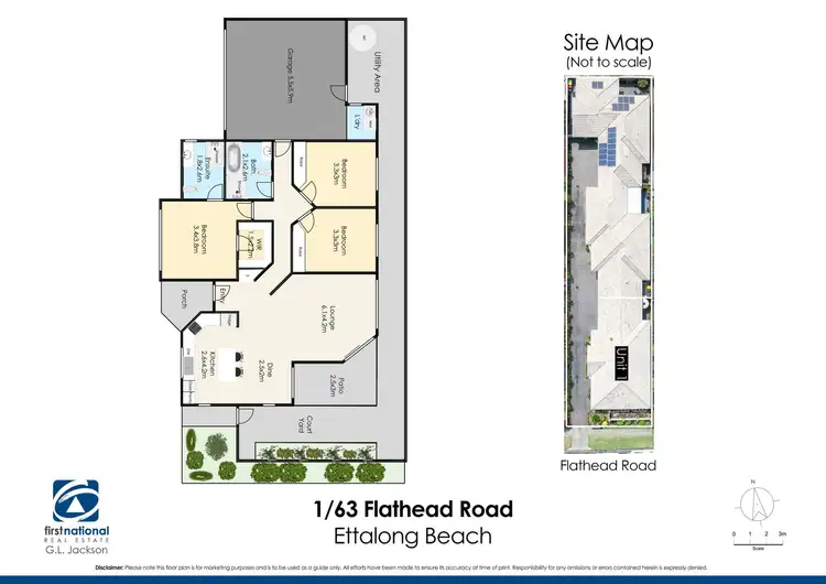 Floorplan of Homely villa listing, 1/63 Flathead Road, Ettalong Beach NSW 2257