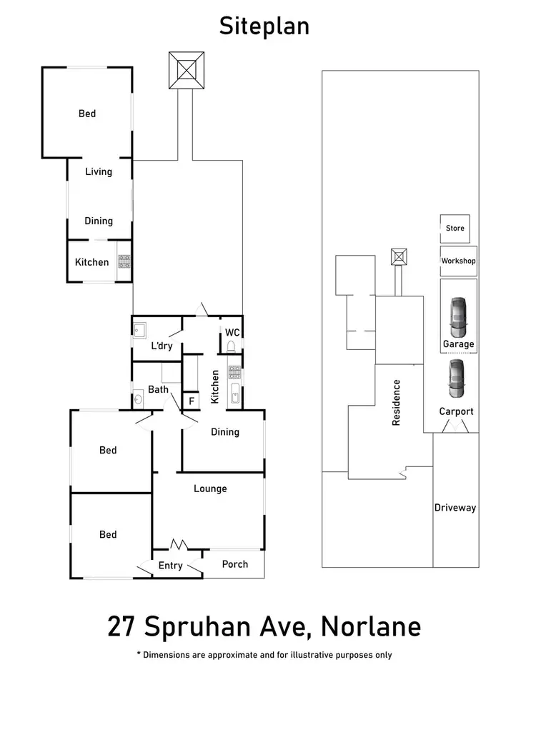 Floorplan of Homely house listing, 27 Spruhan Avenue, Norlane VIC 3214