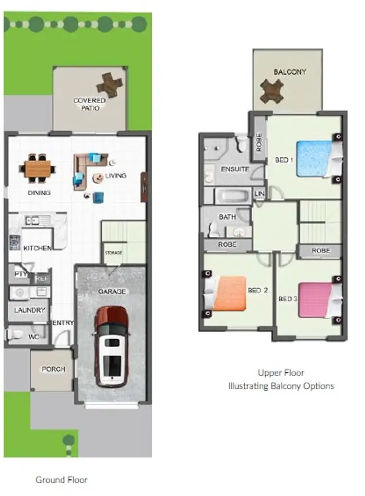 Floorplan of Homely townhouse listing, 64/88 Cecily Street, Kallangur QLD 4503
