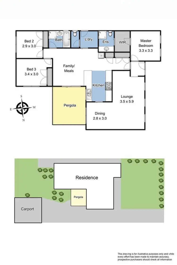 Floorplan of Homely house listing, 39 Keating Crescent, Dandenong VIC 3175