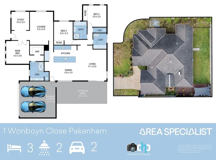 Floorplan of Homely house listing, 1 Wonboyn Close, Pakenham VIC 3810