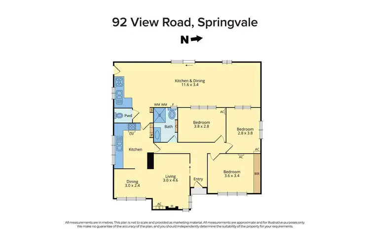 Floorplan of Homely house listing, 92 View Road, Springvale VIC 3171